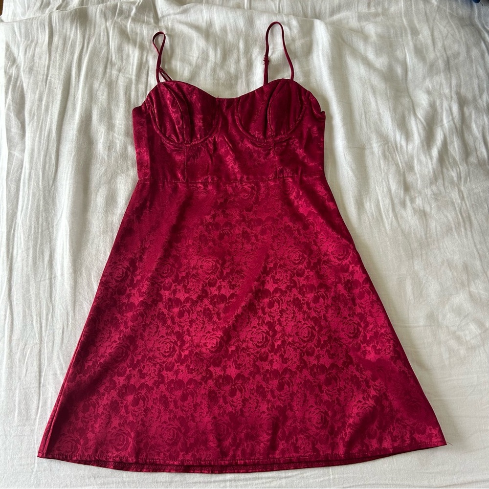Red floral Princess Polly mini dress